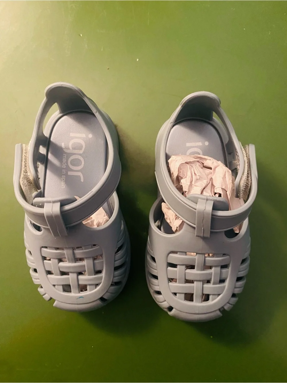 Gray Kids Jelly Sandals - Slip-On Beach Clogs